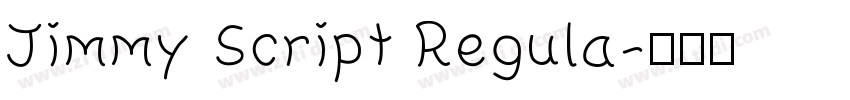 Jimmy Script Regula字体转换